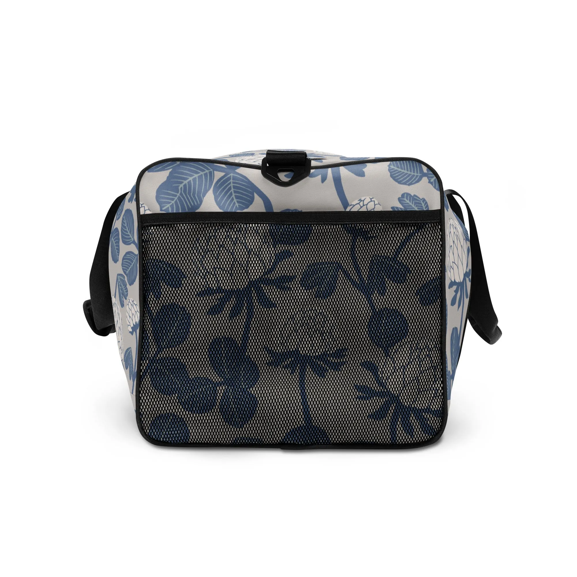 Grey Floral - Sustainably Made Duffle Bag