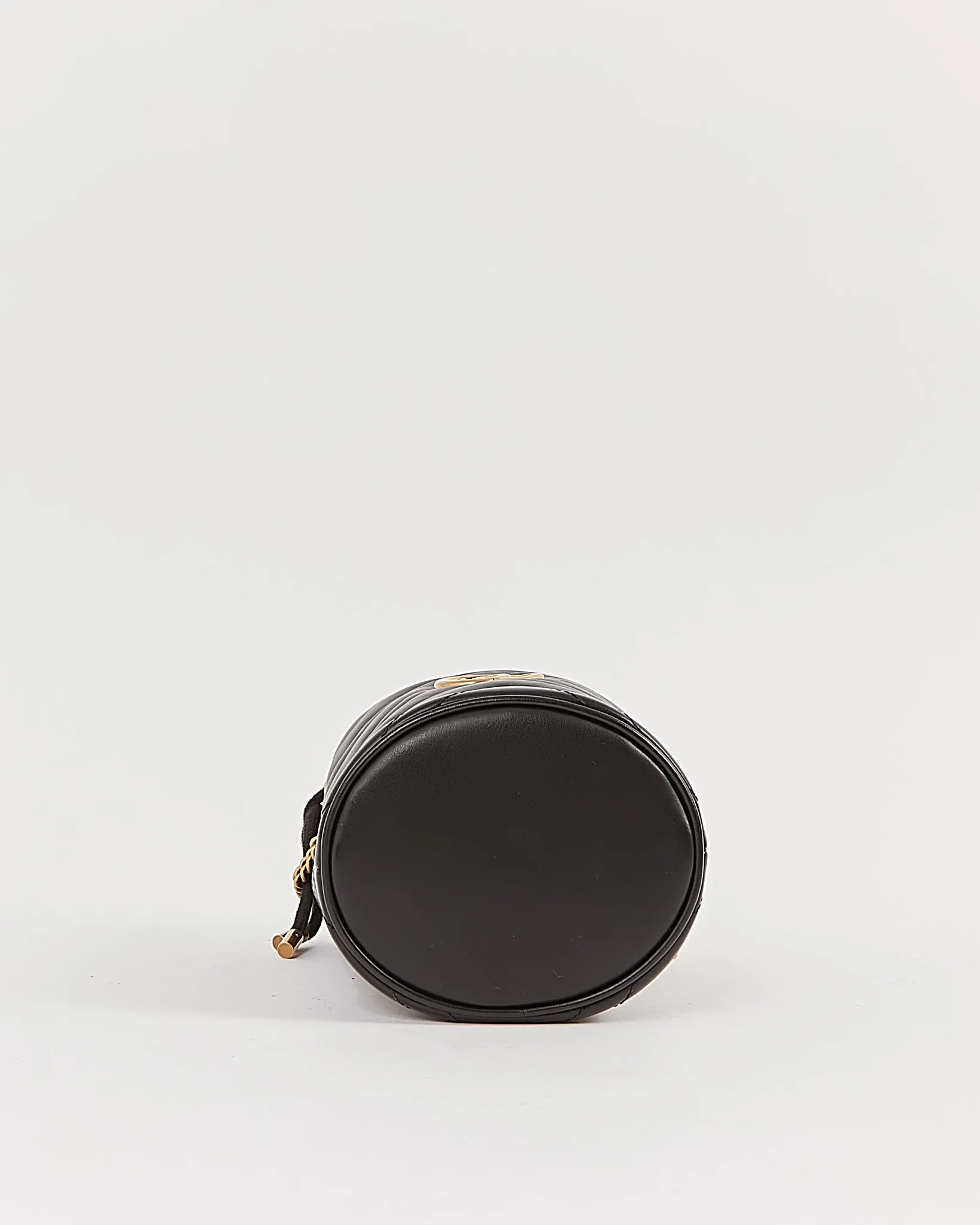 Gucci Black GG Marmont Matelasse Mini Bucket Bag