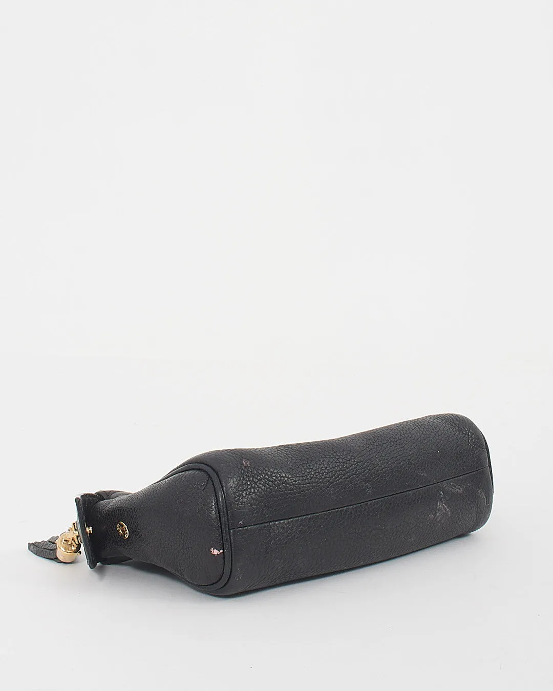 Gucci Black Pebbled Leather Soho Cosmetic Pouch