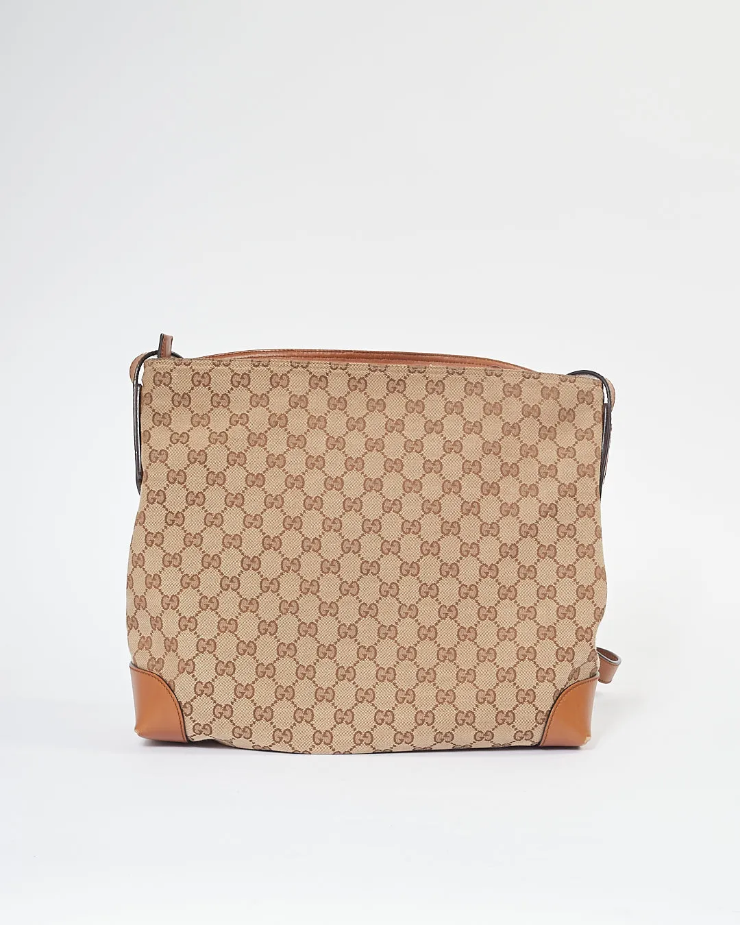 Gucci Brown GG Canvas Sherry Line Crossbody Bag