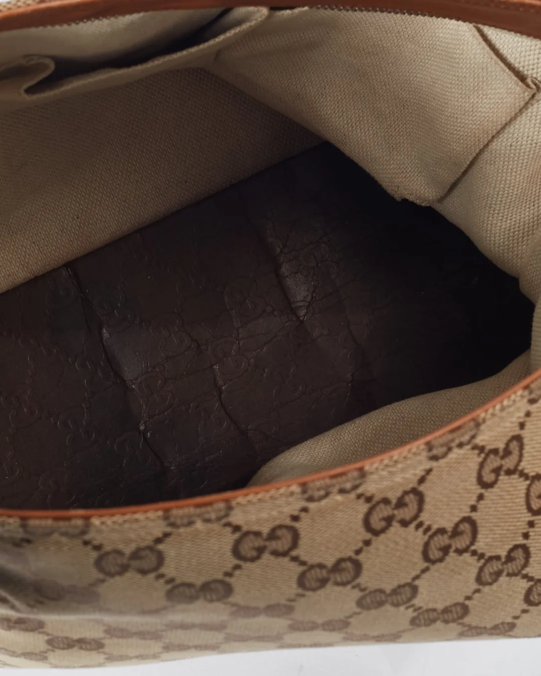 Gucci Brown GG Canvas Sherry Line Crossbody Bag