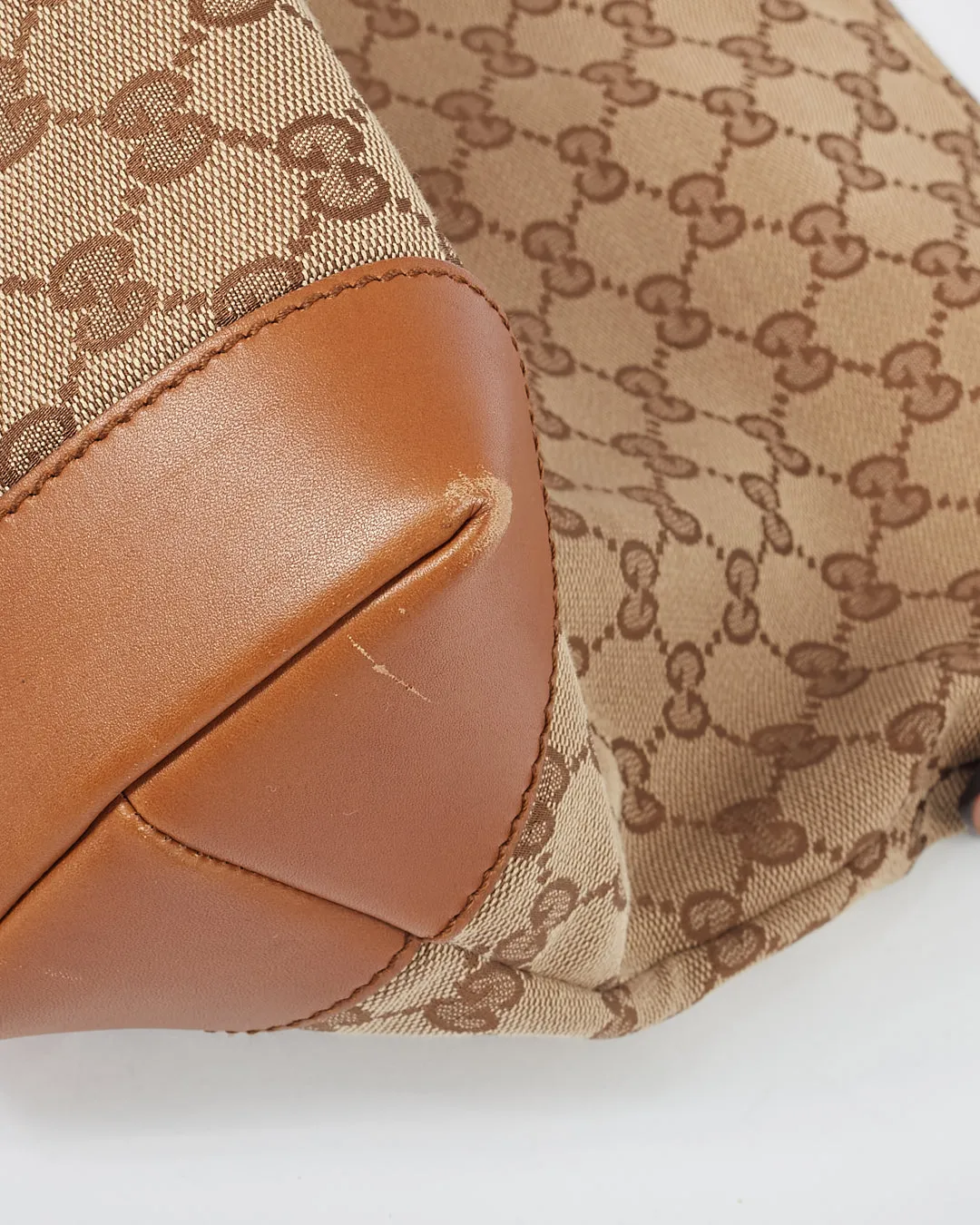 Gucci Brown GG Canvas Sherry Line Crossbody Bag