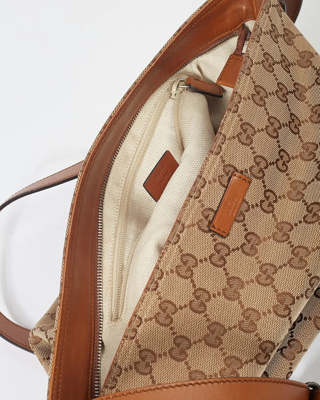 Gucci Brown GG Canvas Sherry Line Crossbody Bag