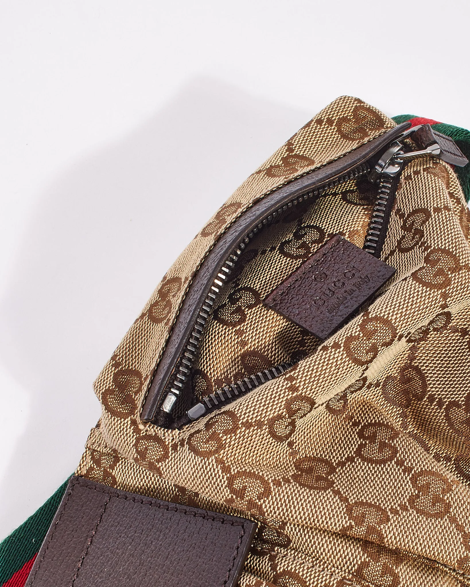 Gucci Brown Orignal GG Canvas Belt Bag
