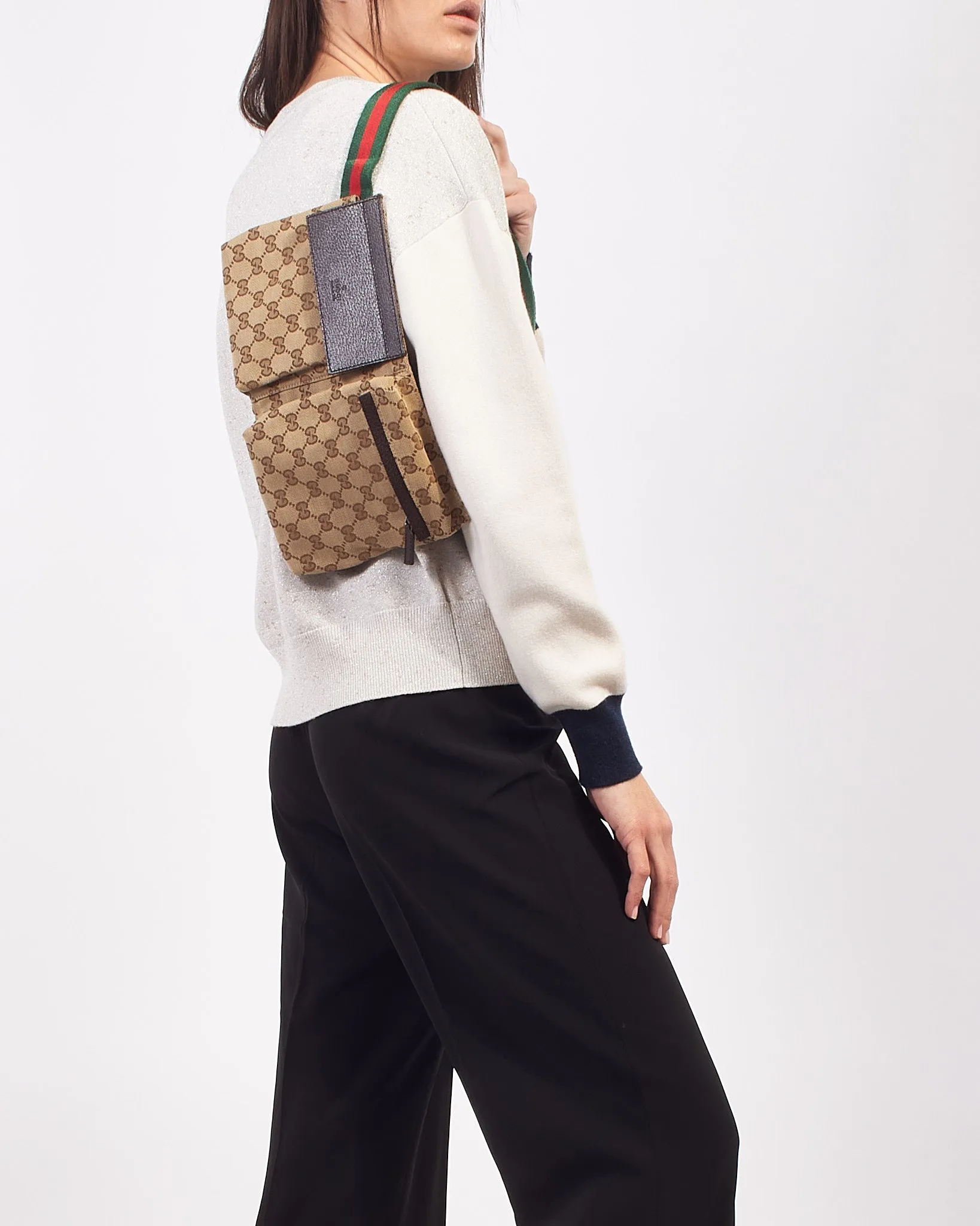 Gucci Brown Orignal GG Canvas Belt Bag