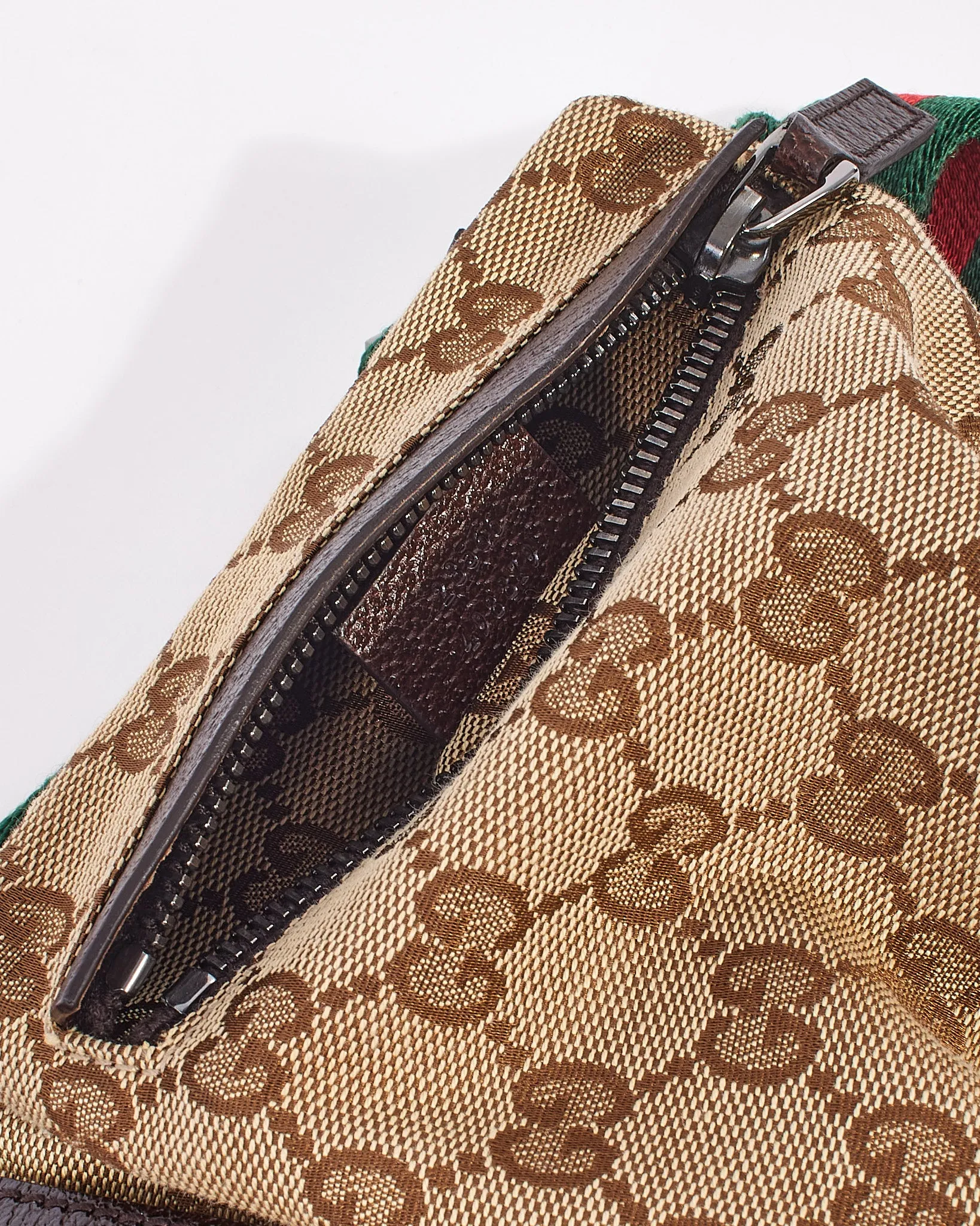 Gucci Brown Orignal GG Canvas Belt Bag