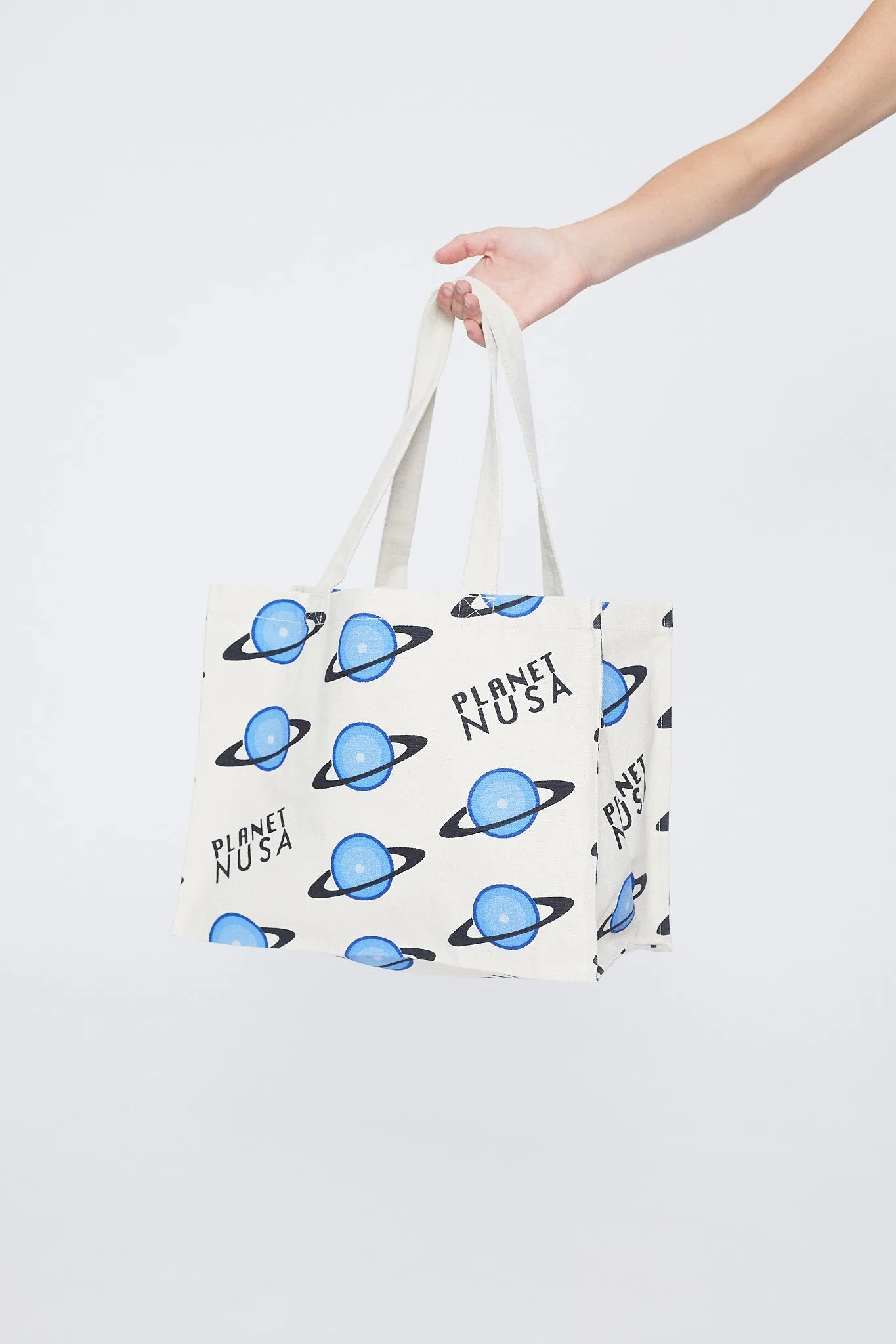 GYM BAG BLUE GRADIENT PLANETS