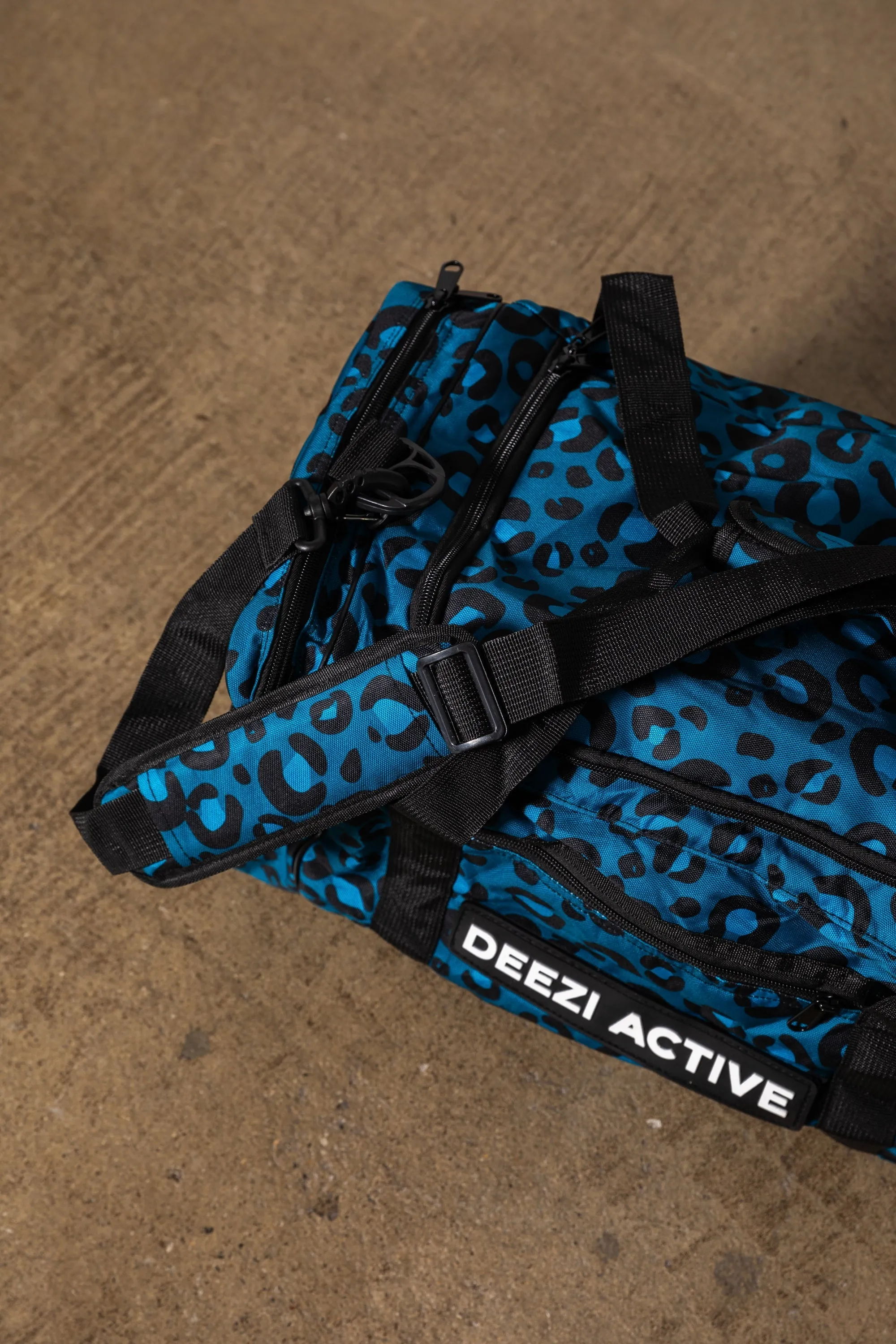 Gym Bag Teal - Leopard