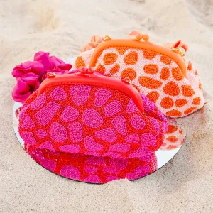 Hand-Beaded Clutch Bag