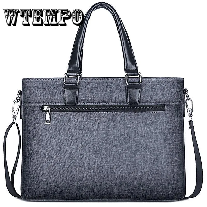 Handbag Men Briefcase Business Messenger Bags Leather Laptop Men's Shoulder Bag
