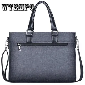 Handbag Men Briefcase Business Messenger Bags Leather Laptop Men's Shoulder Bag