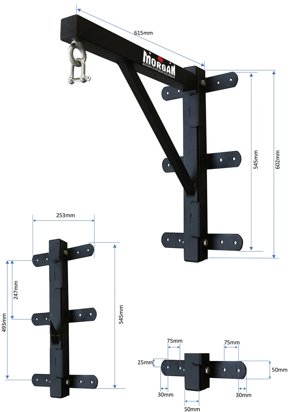 Heavy Duty Wall Mounted Folding Punch Bag Hanger