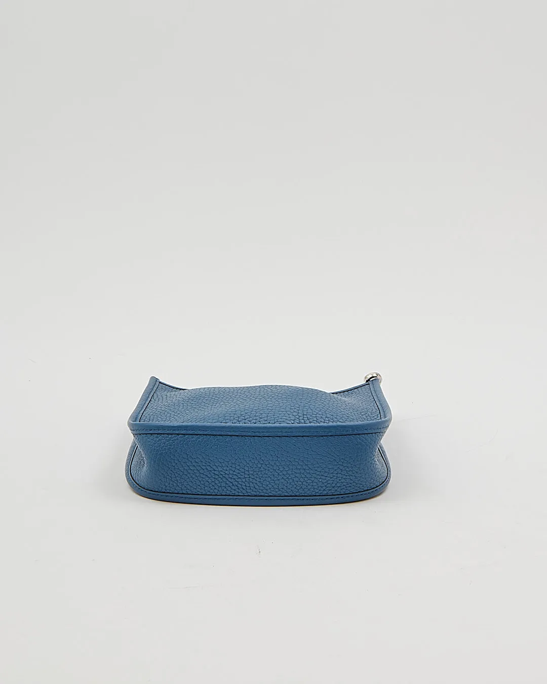 Hermes Blue/Rust Clemence Mini Evelyne TPM Bag