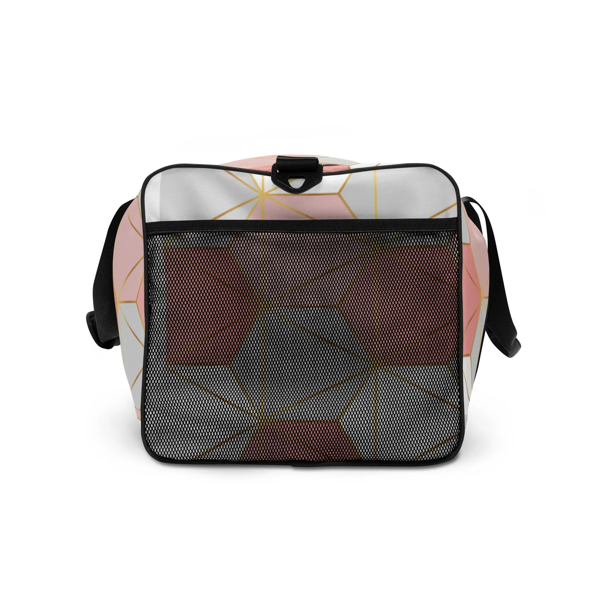 Hexagonal Lines - Sustainably Made Duffle Bag
