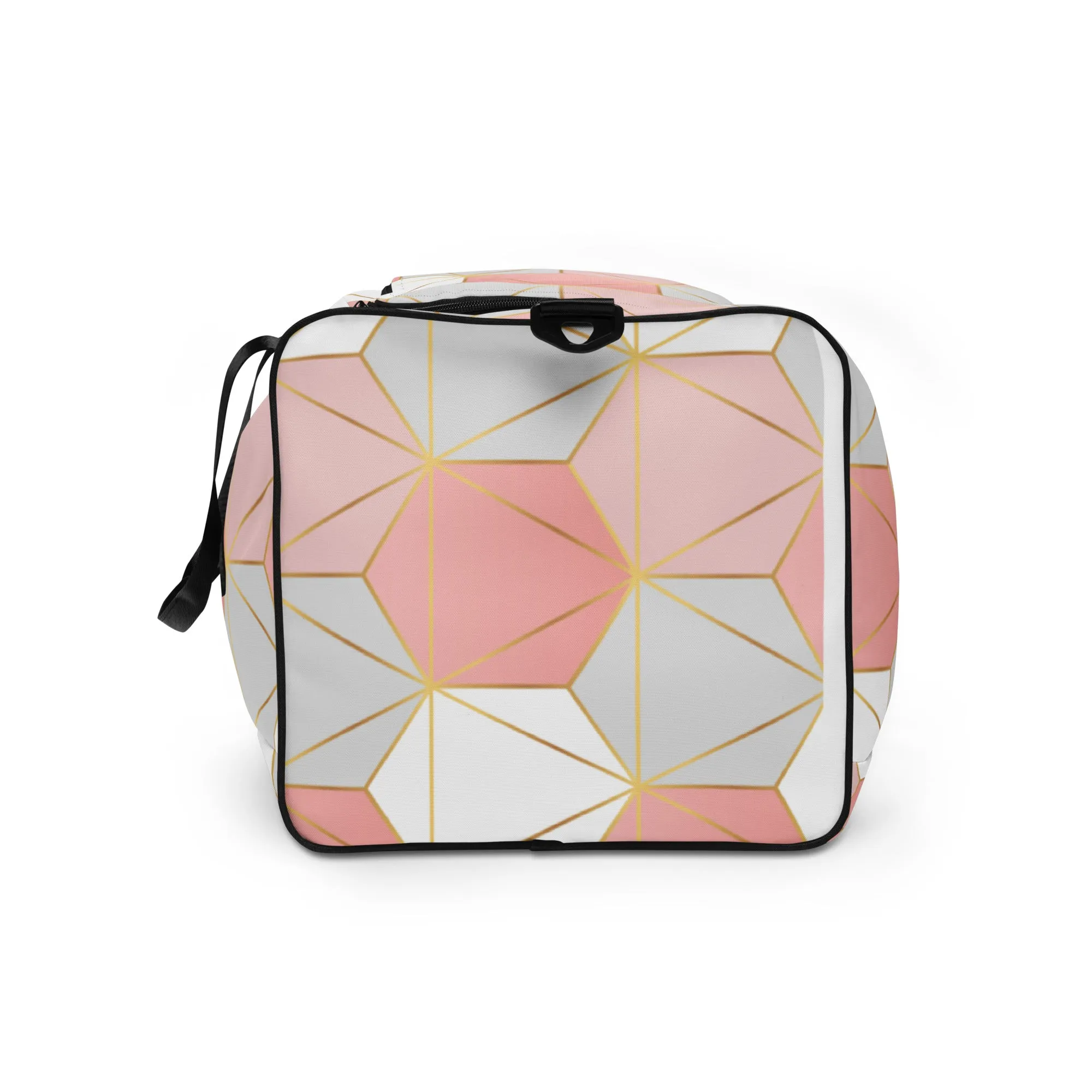 Hexagonal Lines - Sustainably Made Duffle Bag