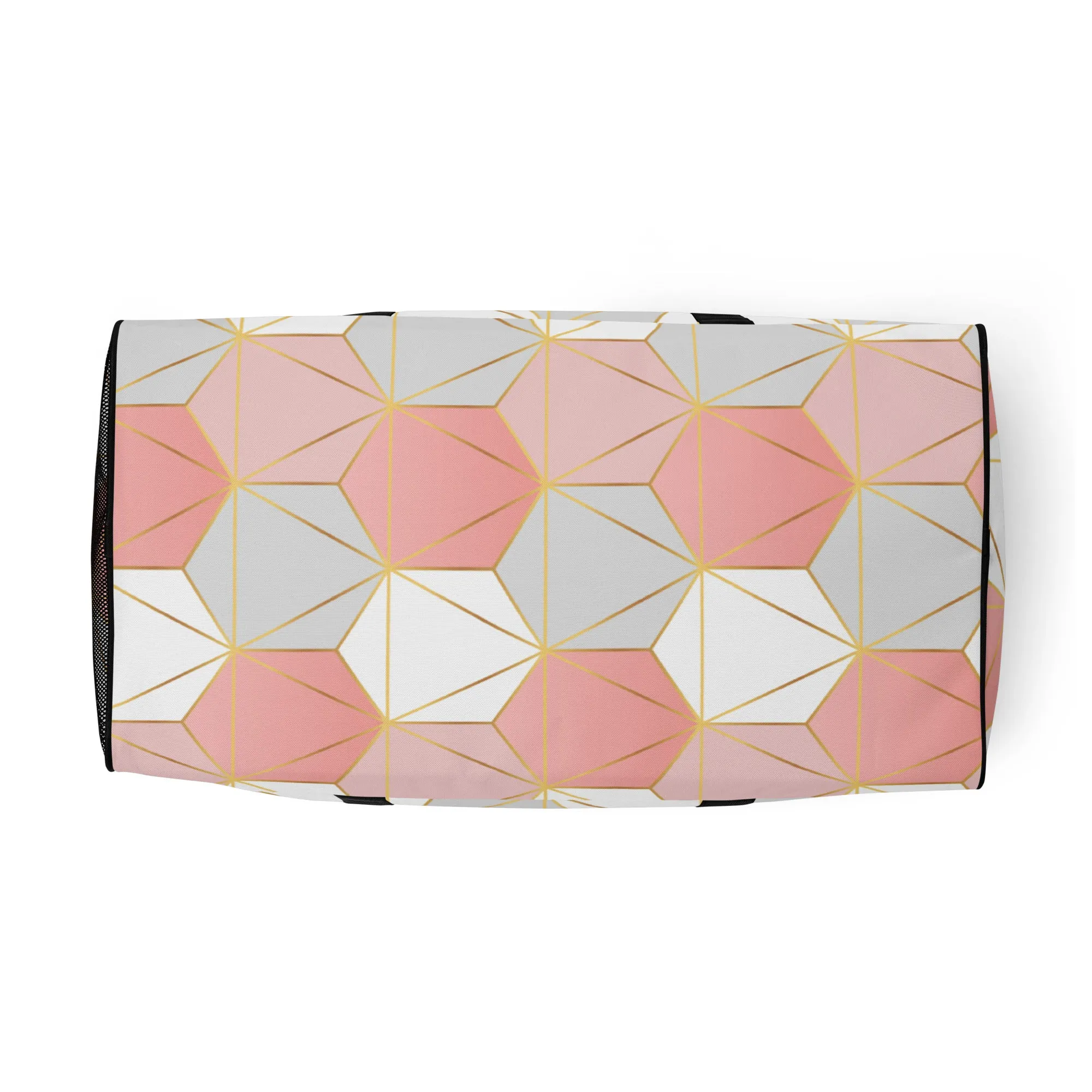 Hexagonal Lines - Sustainably Made Duffle Bag