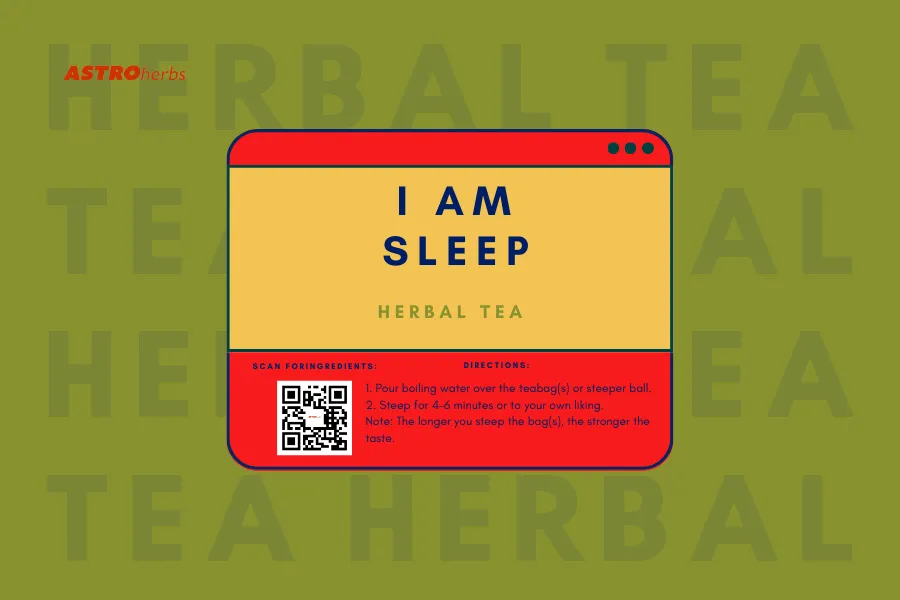 I Am Sleep: Lucid Dreaming & Deep Sleep Tea (12 Tea Bags)