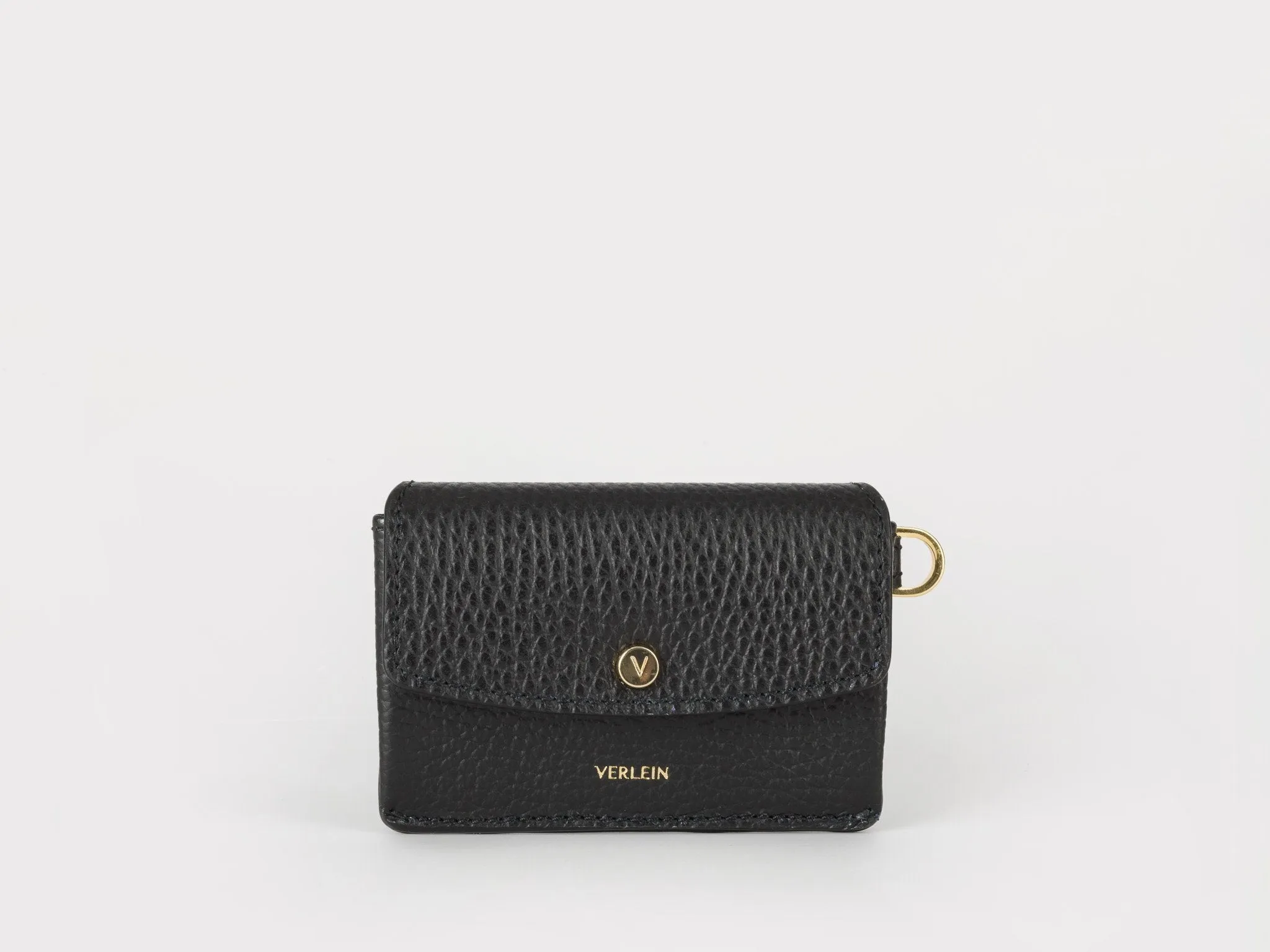 Inés Coin Purse, Jet Black / Royal Blue