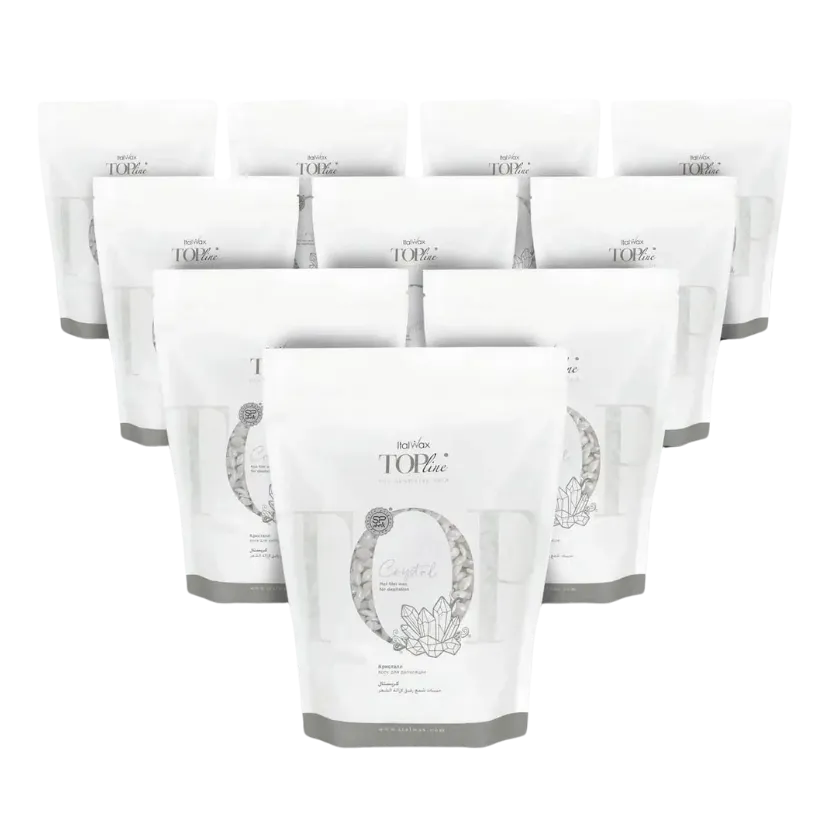 Italwax - Top Line Hard Wax - Crystal, 10 x 750g