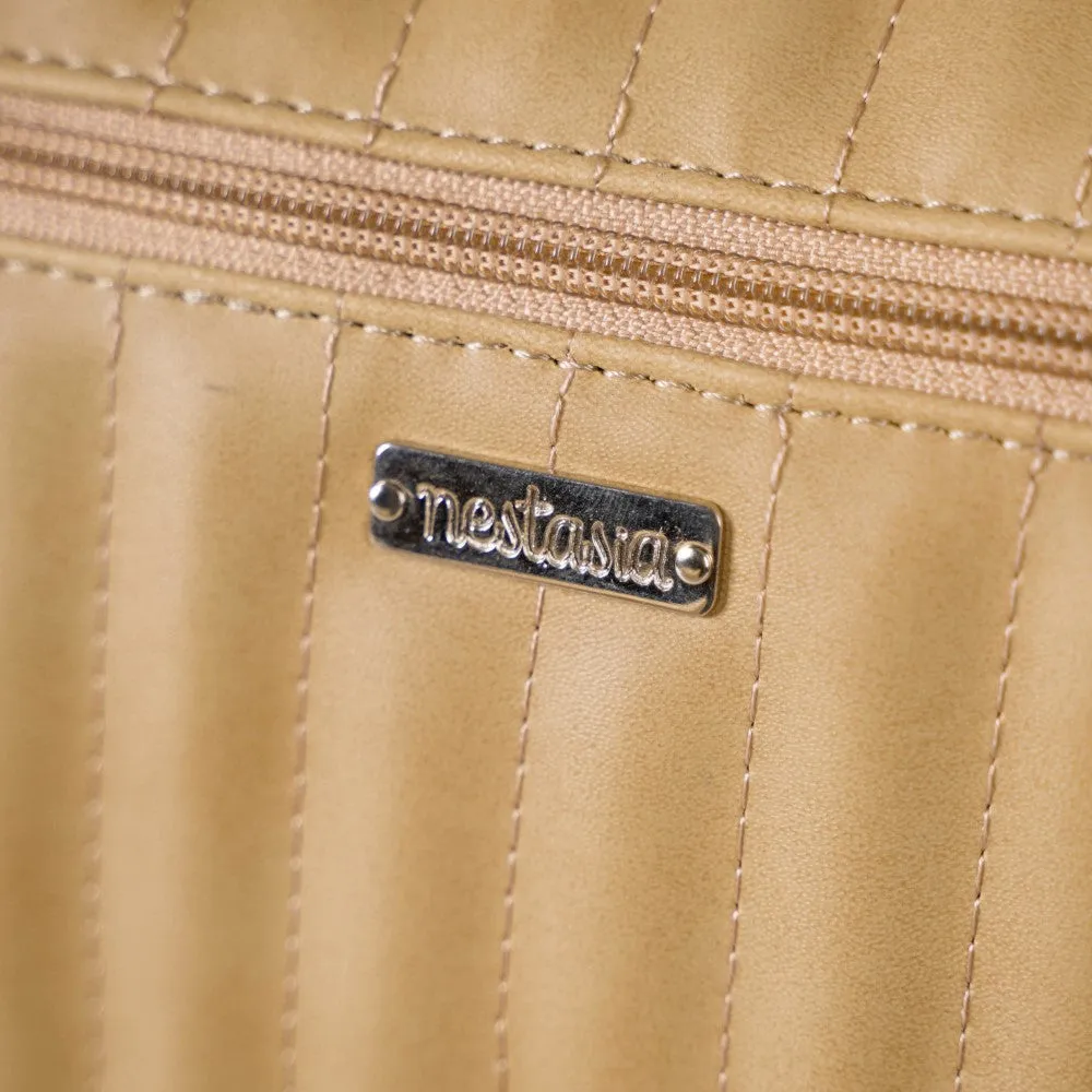 Jet-Setter Duffle Bag Beige Small 14x7 Inch