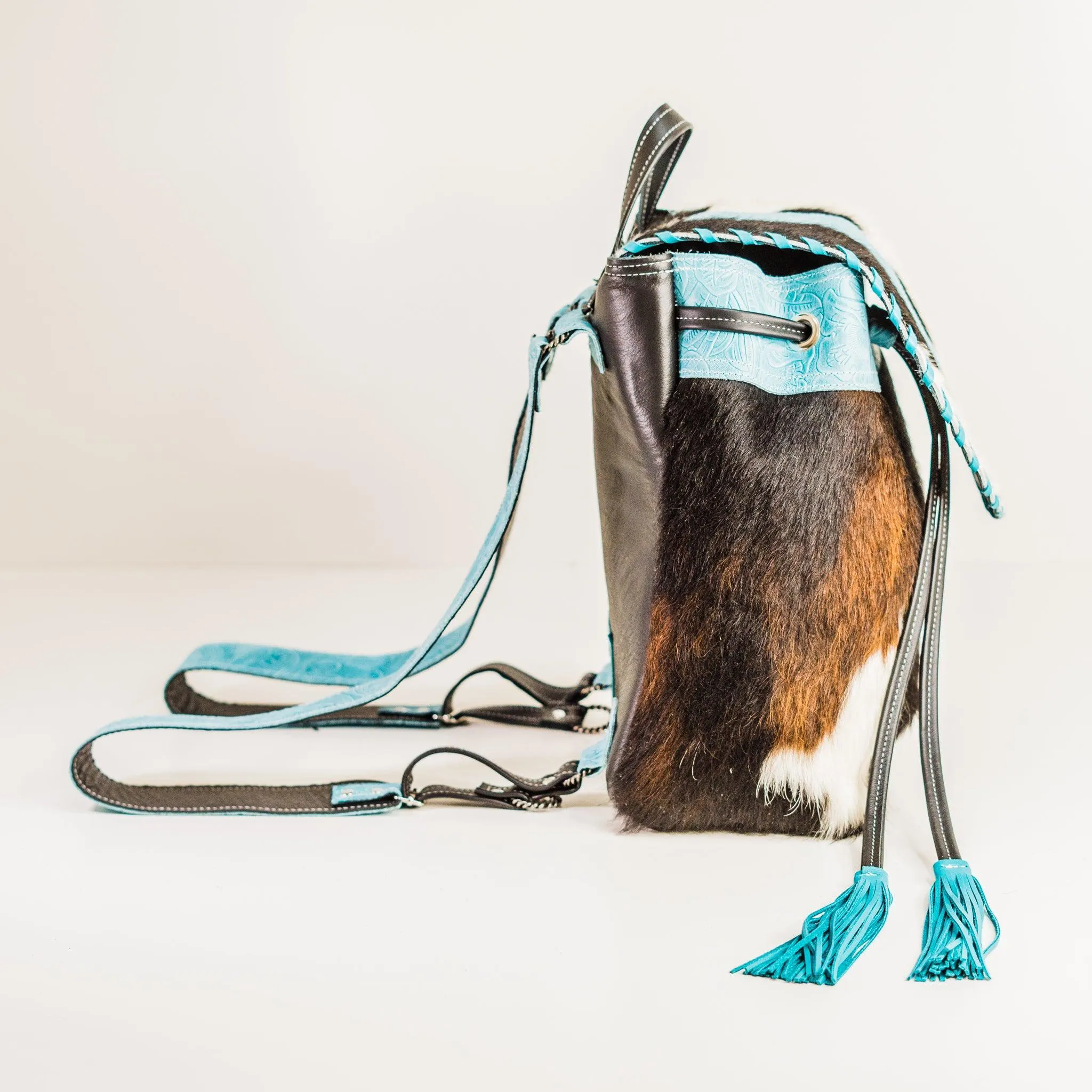 Kelsea Backpack - Tricolor w/ Turquoise Denver Tool