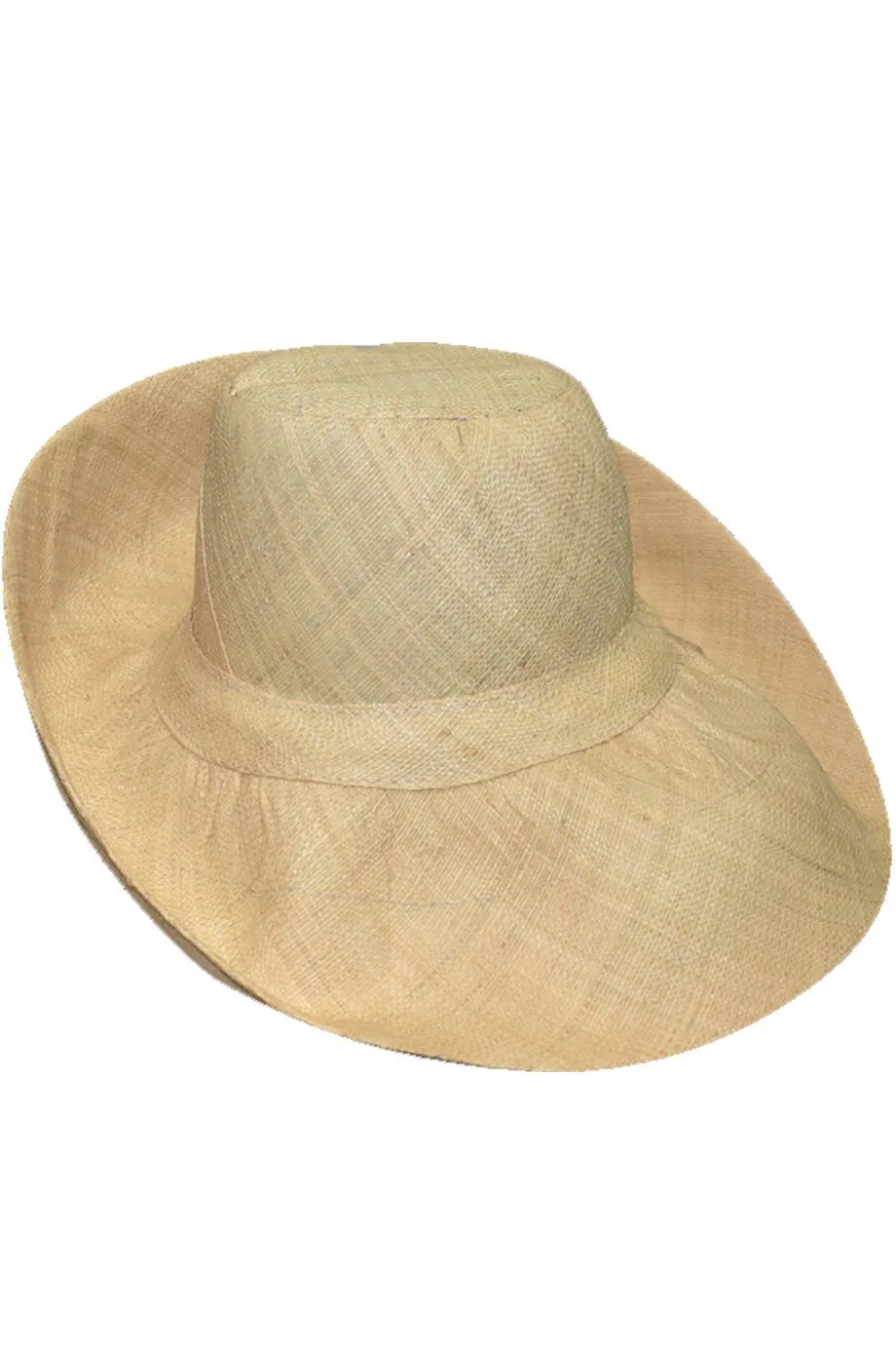 Kenzie Ivory Handmade Wide Madagascar Hat