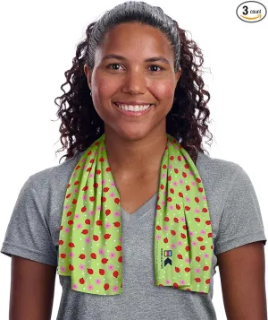 KOOLGATOR SPF 30 Cooling Towel for Face & Neck - Cooling Towels for Sports, Athletes, Gym, and Hot Weather - Men, Women & Kids