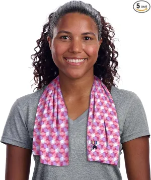 KOOLGATOR SPF 30 Cooling Towel for Face & Neck - Cooling Towels for Sports, Athletes, Gym, and Hot Weather - Men, Women & Kids