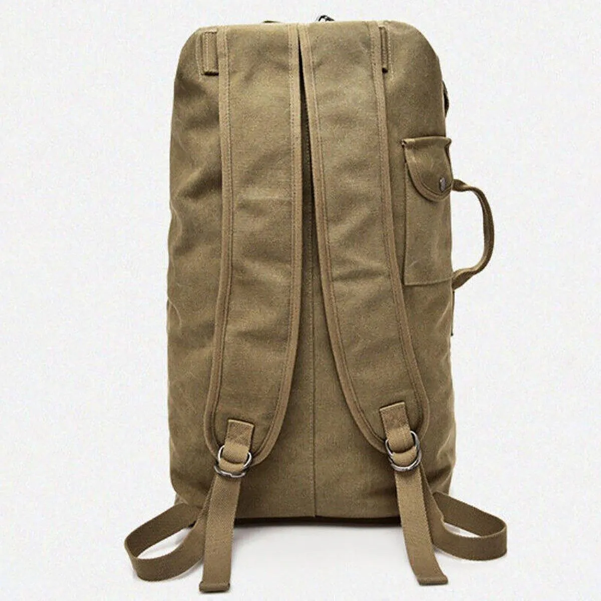 Large Capacity Travel Backpack for Men Outdoor Sports Bag Canvas Rucksack