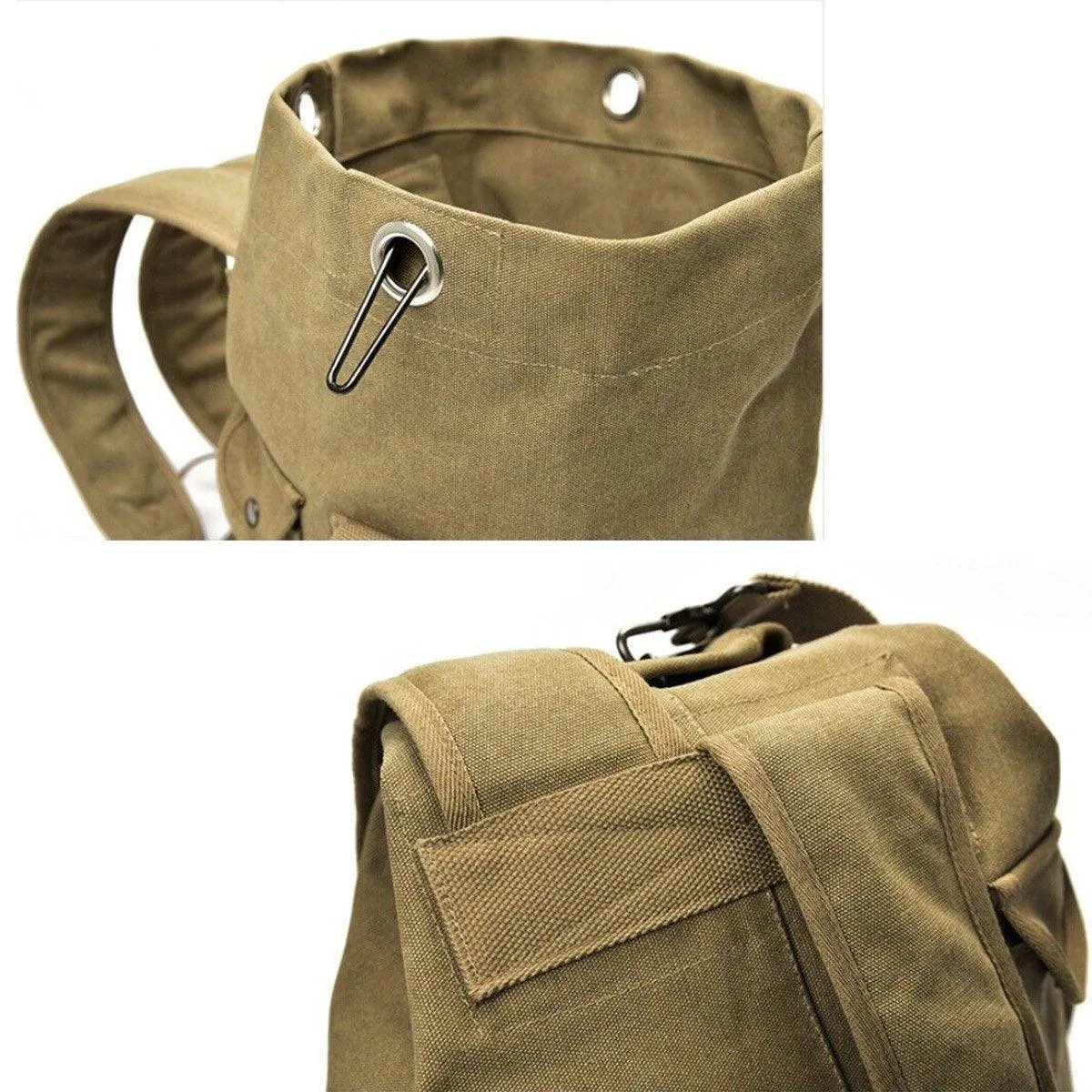 Large Capacity Travel Backpack for Men Outdoor Sports Bag Canvas Rucksack