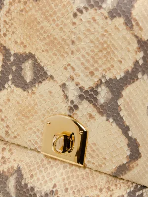Large Snakeskin Clutch Bag