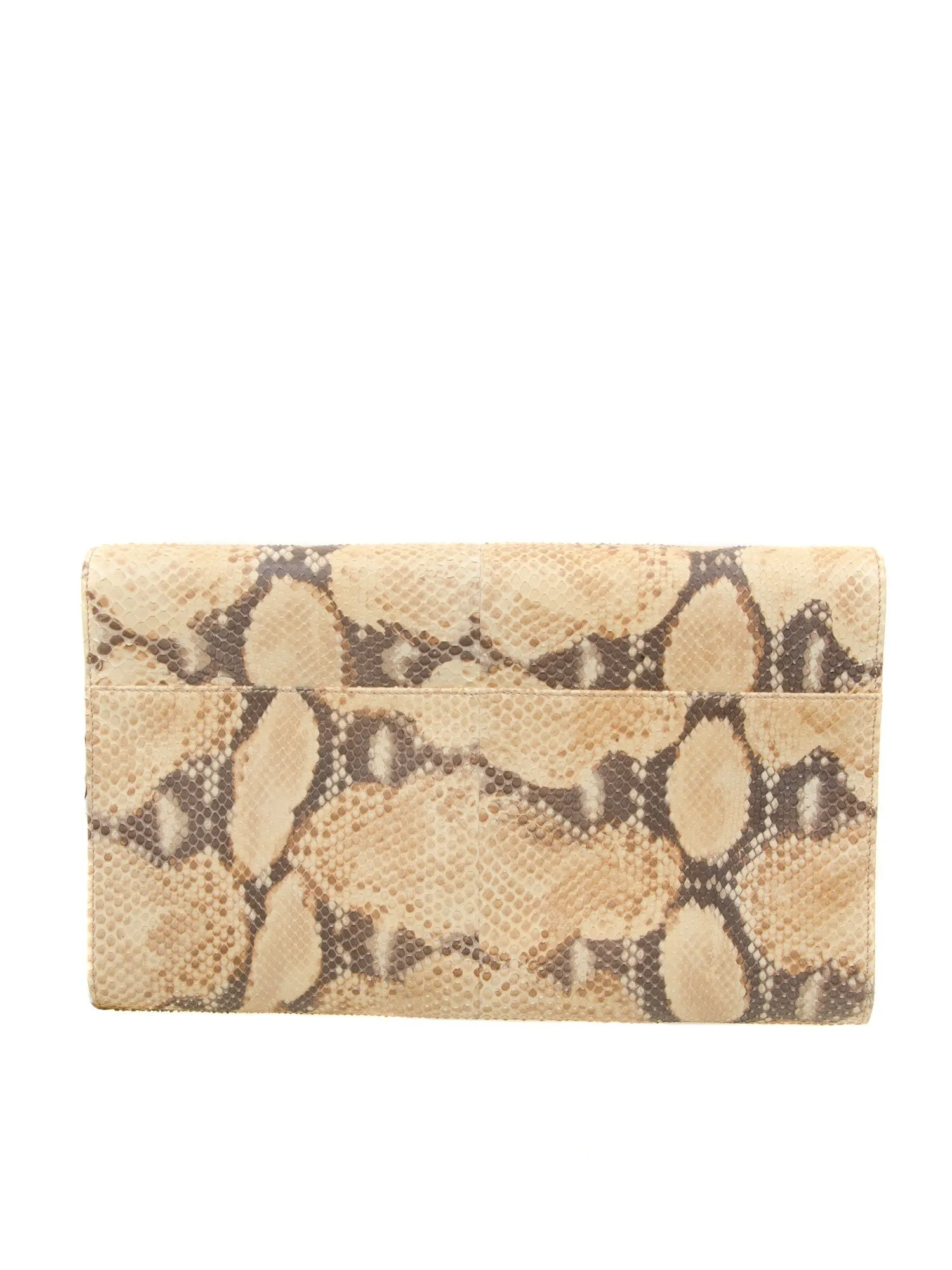 Large Snakeskin Clutch Bag