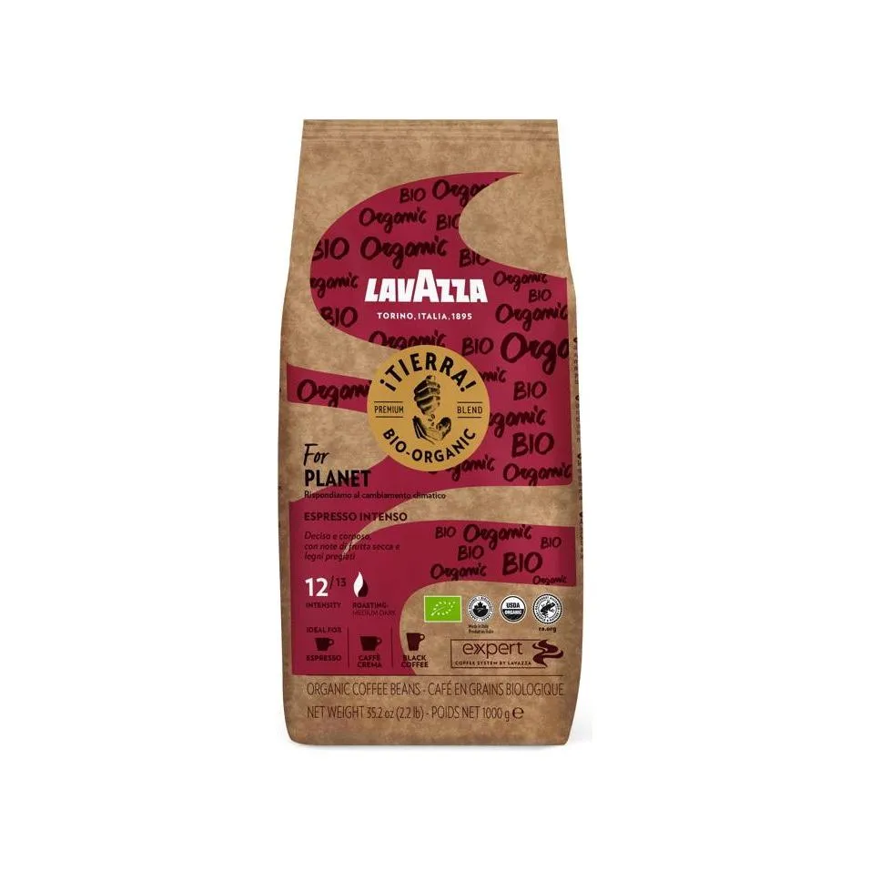 Lavazza Tierra Bio for Planet Espresso Intenso 1Kg Coffee Beans