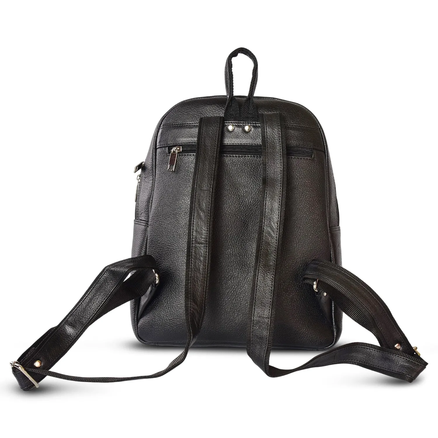 LEATHER BACKPACK 36816 (Black)