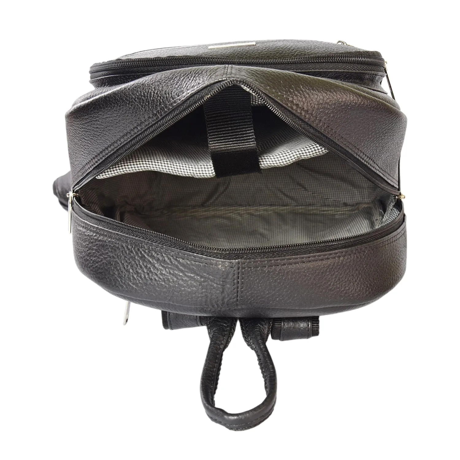 LEATHER BACKPACK 36816 (Black)