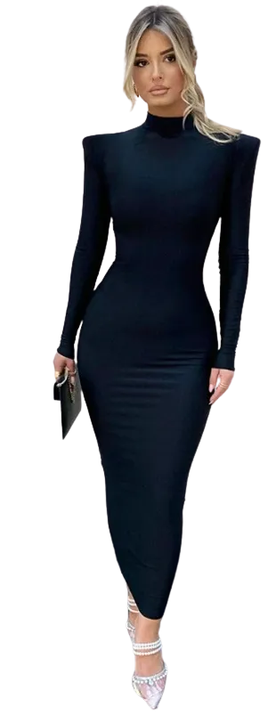 Lennox Square Shoulder Tube Dress