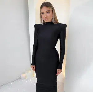 Lennox Square Shoulder Tube Dress