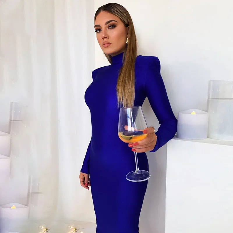 Lennox Square Shoulder Tube Dress