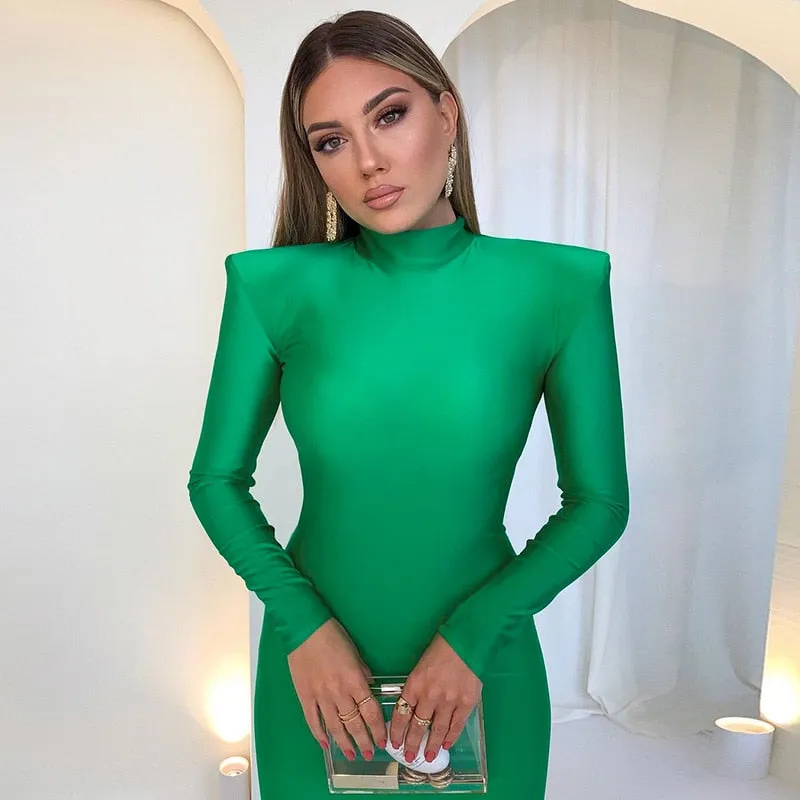 Lennox Square Shoulder Tube Dress