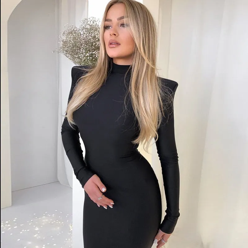 Lennox Square Shoulder Tube Dress