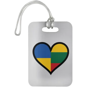 Lithuania Ukraine Heart - Luggage Bag Tag