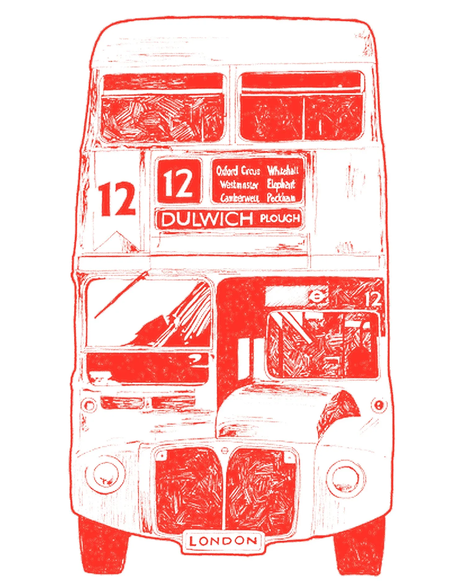 London BUS 12 Dulwich Official Tote Bag