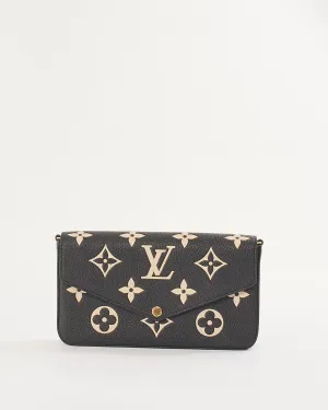 Louis Vuitton Bicolor Monogram Empreinte Leather Félicie Pochette Chain Bag