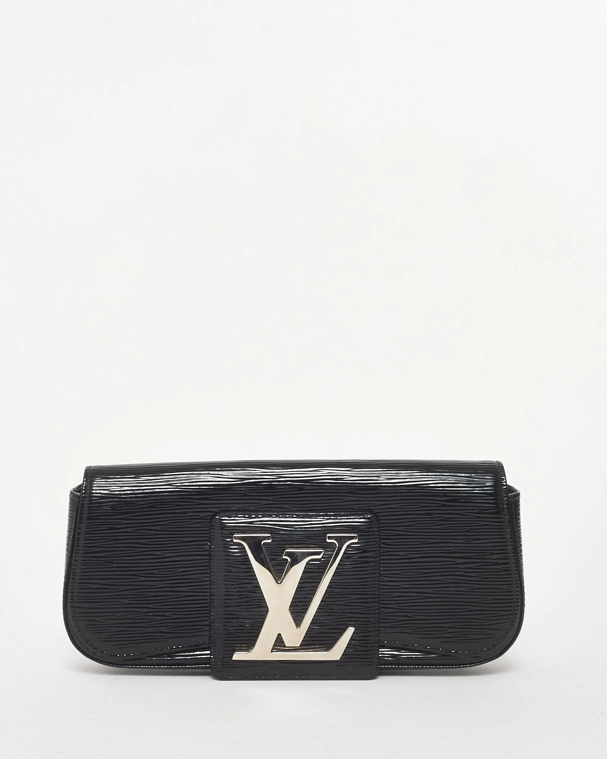 Louis Vuitton Black Electric Epi Vernis Leather Sobe Clutch Bag