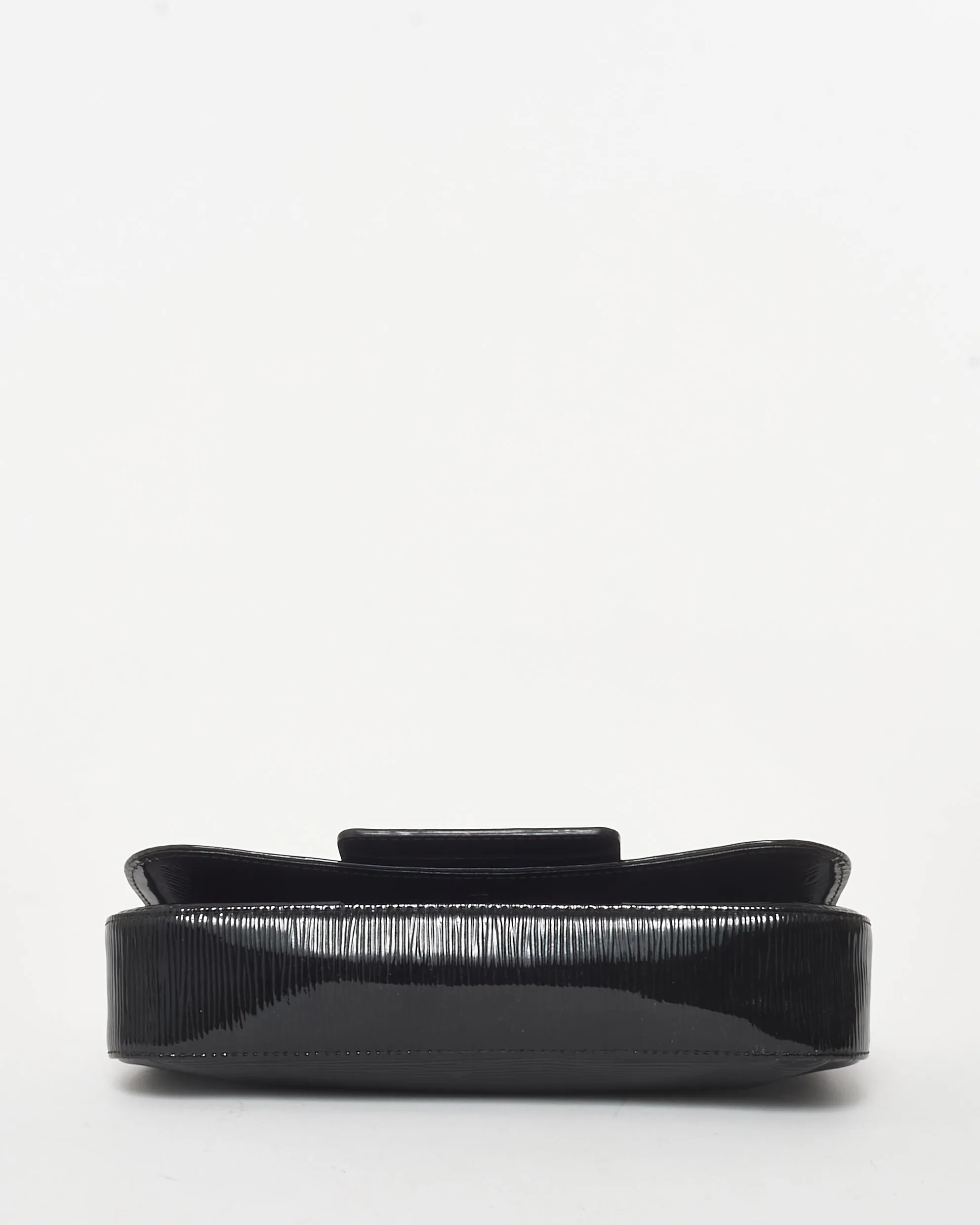 Louis Vuitton Black Electric Epi Vernis Leather Sobe Clutch Bag