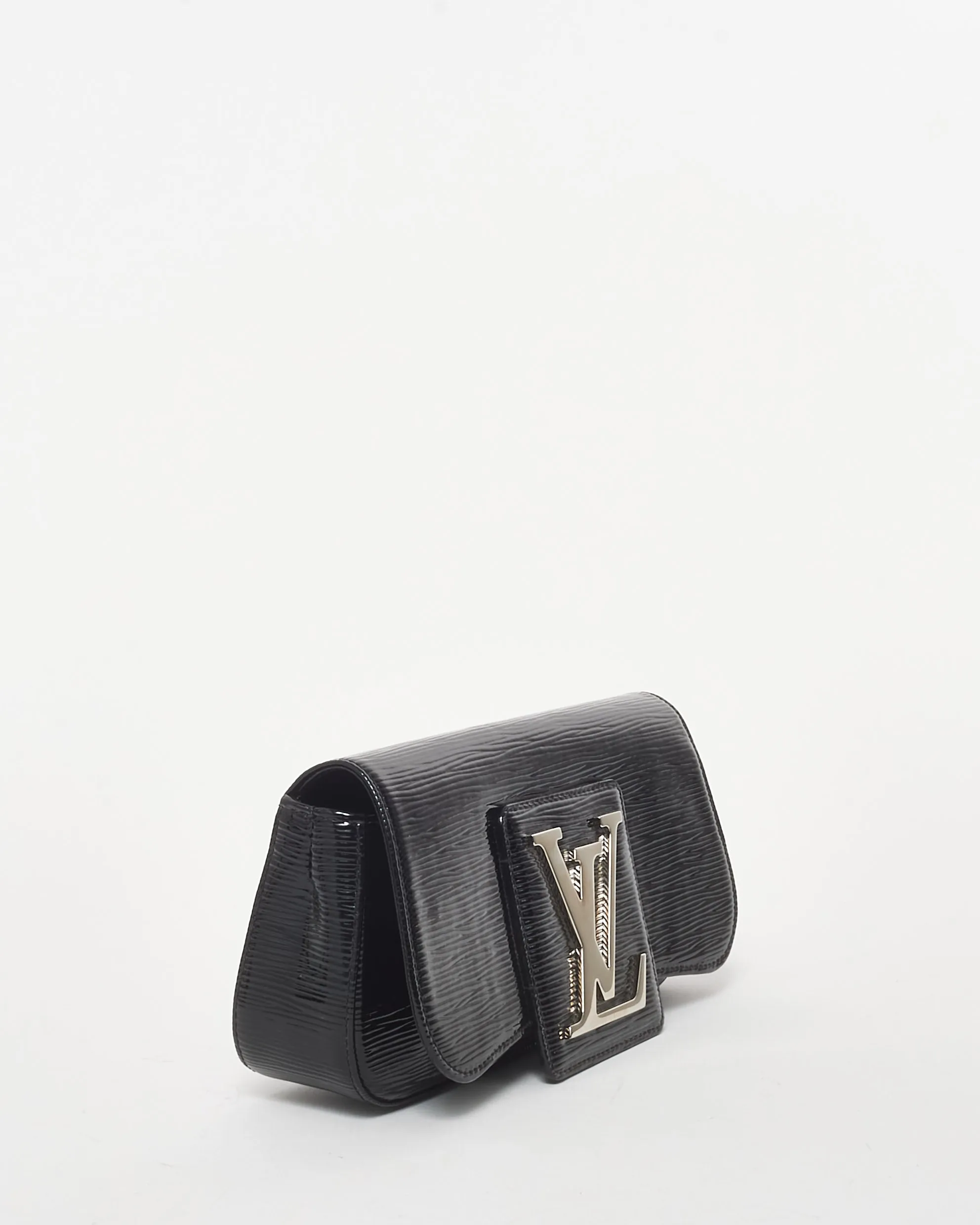 Louis Vuitton Black Electric Epi Vernis Leather Sobe Clutch Bag