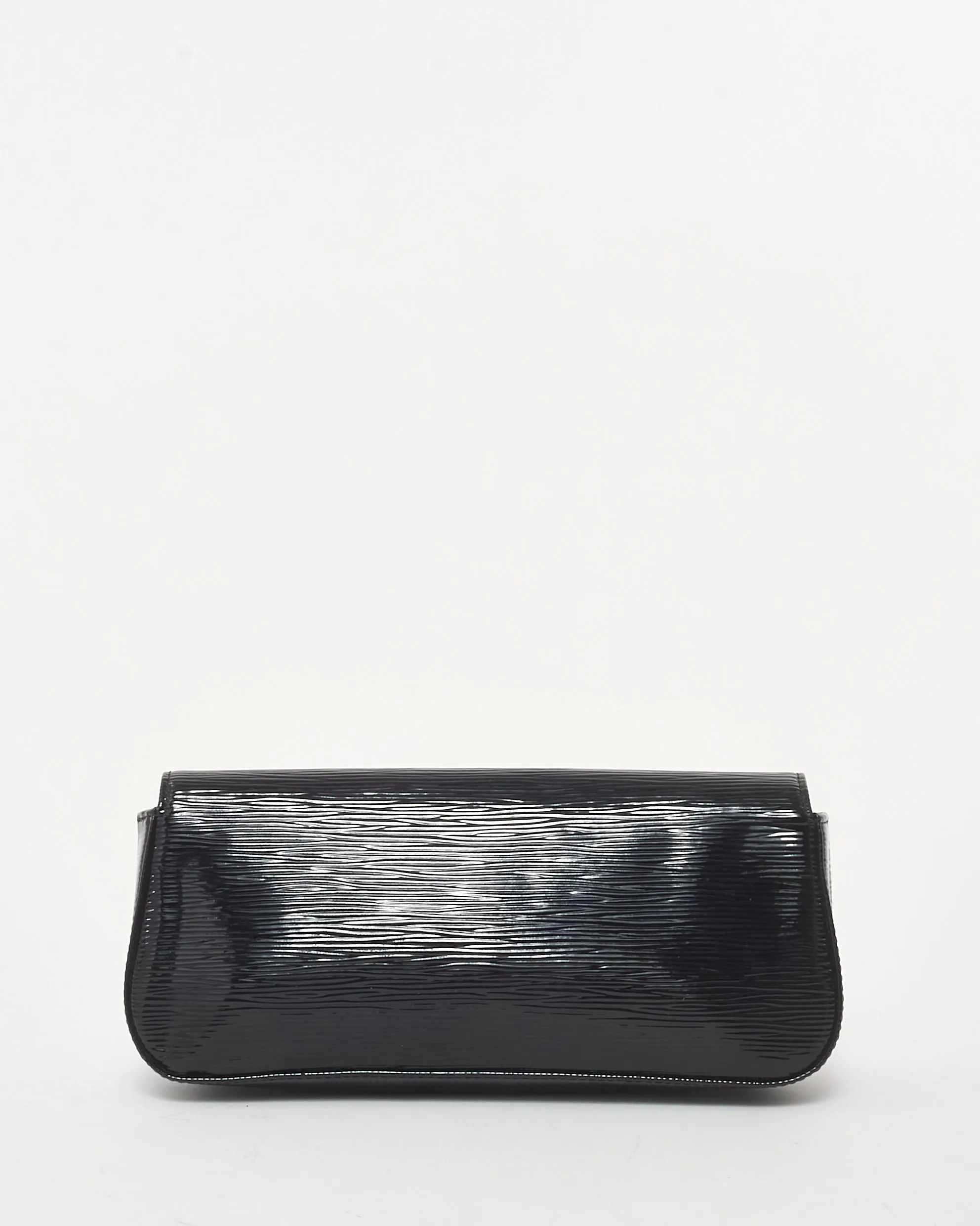 Louis Vuitton Black Electric Epi Vernis Leather Sobe Clutch Bag