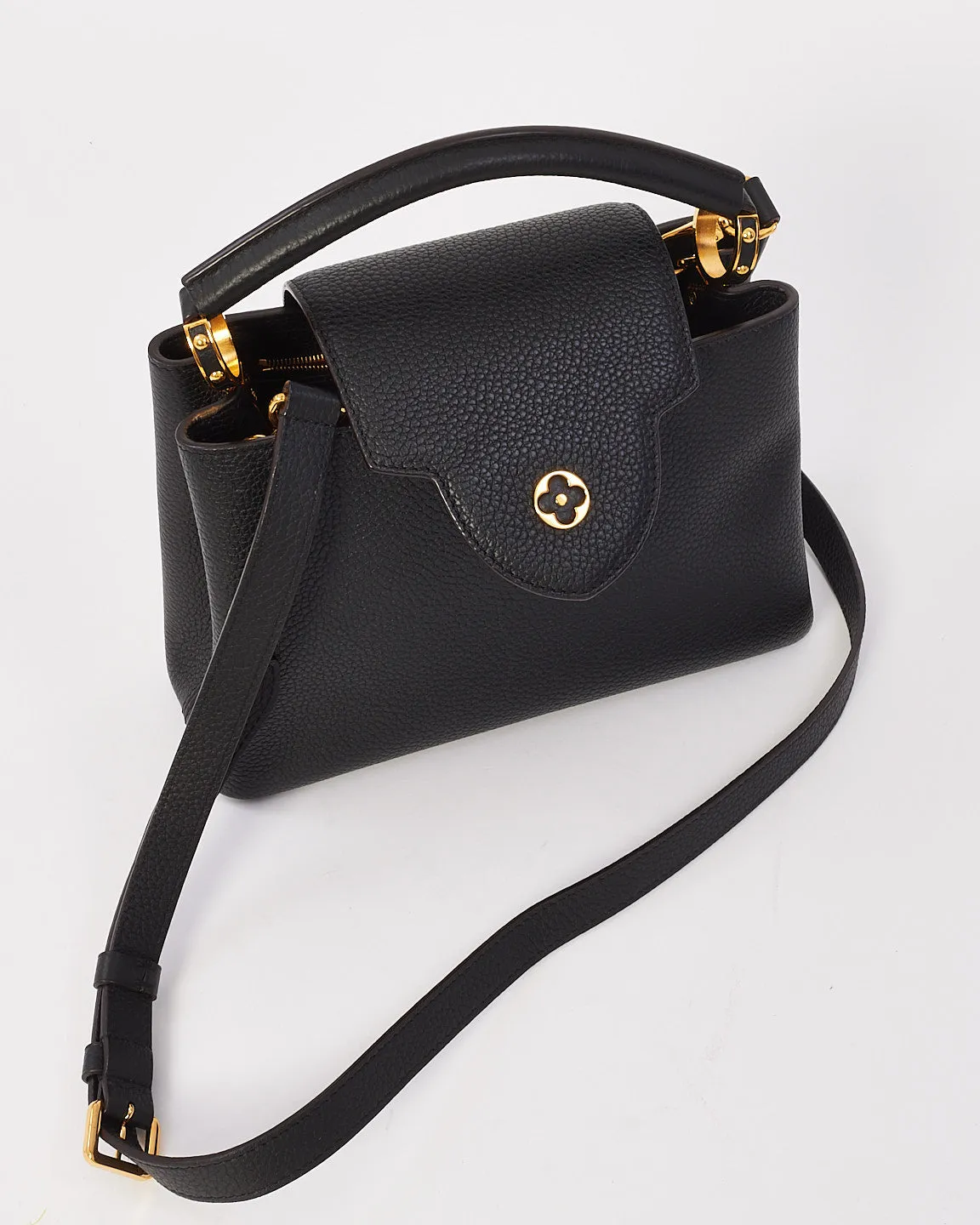 Louis Vuitton Black Leather Capucine BB Bag