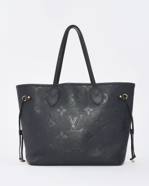 Louis Vuitton Black Monogram Empreinte Leather Giant Neverfull MM