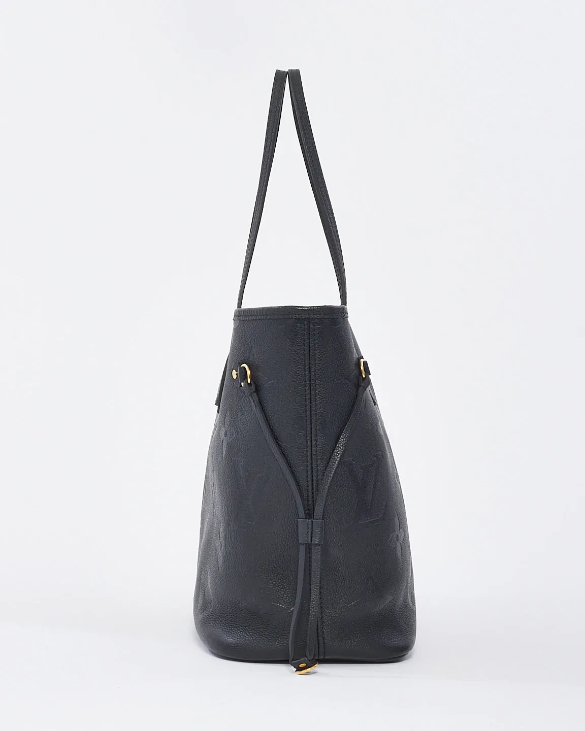 Louis Vuitton Black Monogram Empreinte Leather Giant Neverfull MM